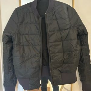 Lululemon Women’s Reversible Bomber Black Jacket New Size 6 Small Medium W Tags